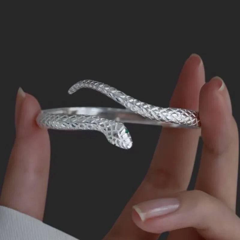 Flexible Snake Style Open Cuff Bracelet