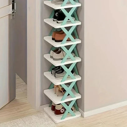 Space Saving Stackable Shoe Rack Organizer