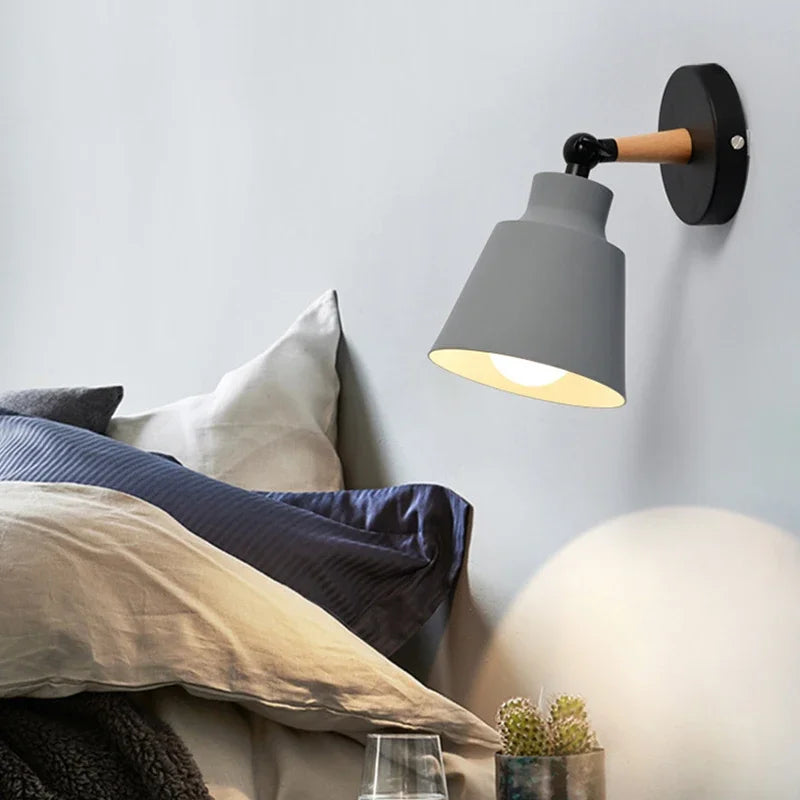 Simple Wooden LED Wall Light