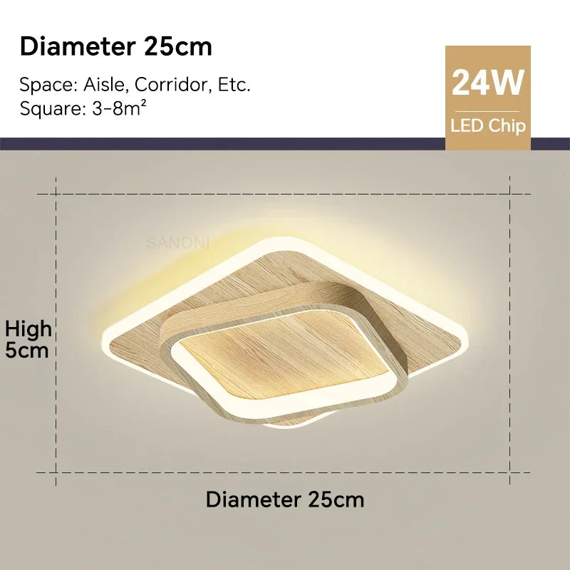 Stylish LED Hanging Ceiling Light Fixture