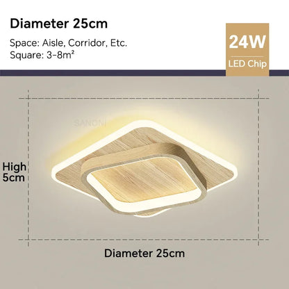 Stylish LED Hanging Ceiling Light Fixture