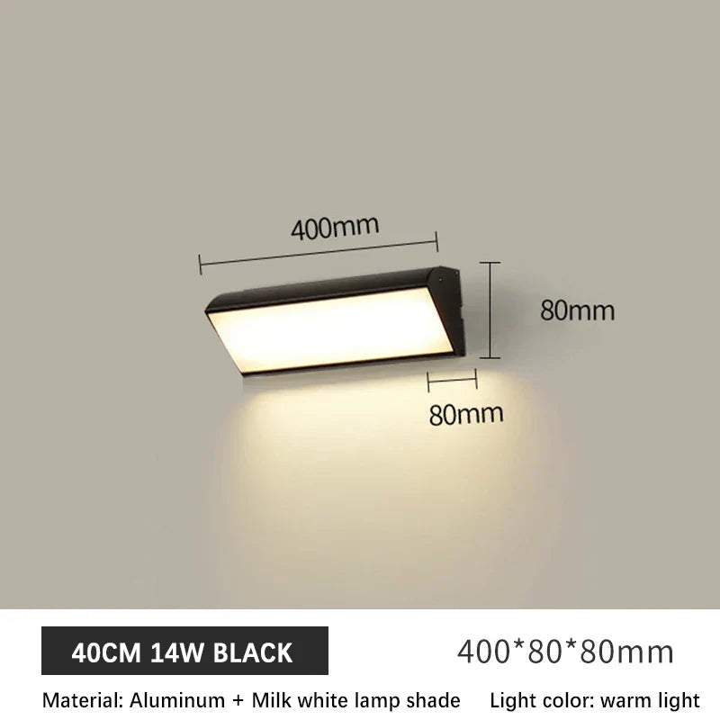 Outdoor LED Wall Light Fixtures - Waterproof Aluminum Porch Lights
