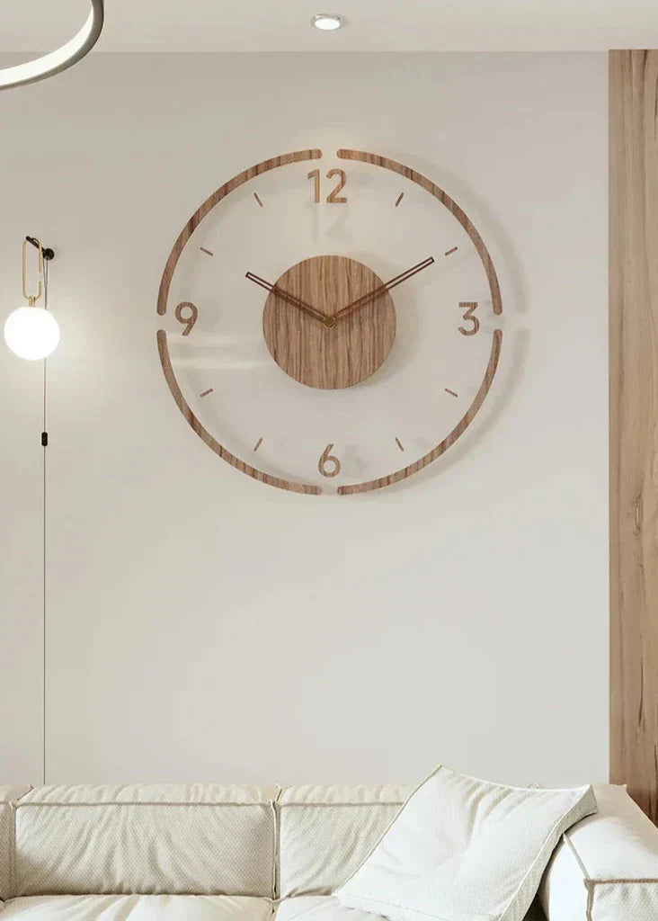 Simple Natural Wood Clock - Cofik