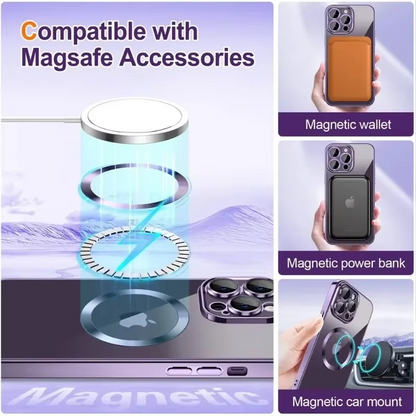 Shiny Metal Phone Case with MagSafe for iPhone