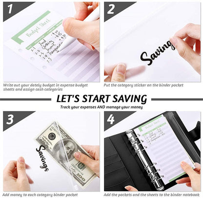 Premium Leather Wallet Notebook Planner Organizer