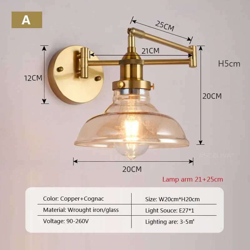 Modern Adjustable Arm LED Reading Lamp