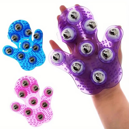Compact Roller Massage Glove for Sore Muscles Relief