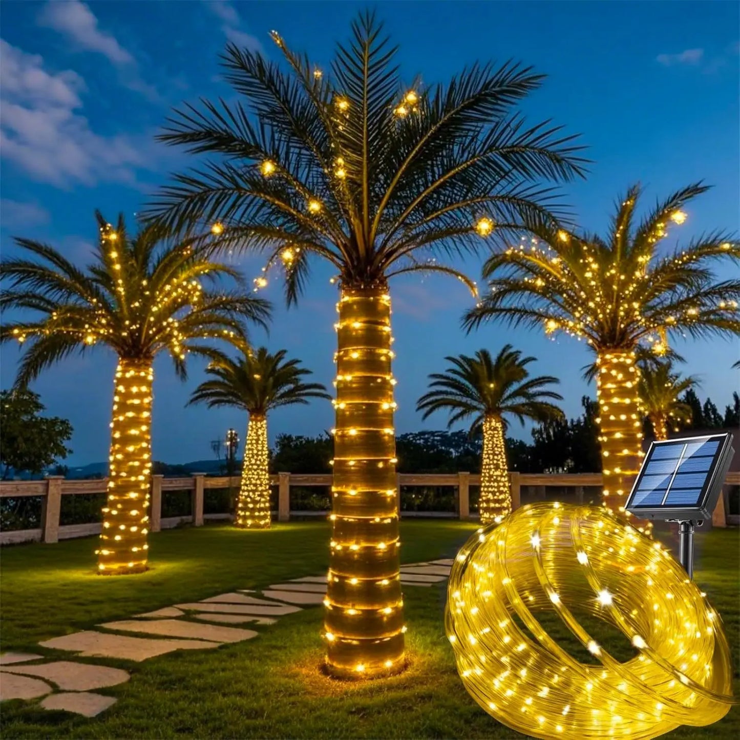 Solar Powered Outdoor Fairy String Lights