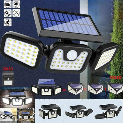 Energy Efficient Motion Sensor Solar Yard Light