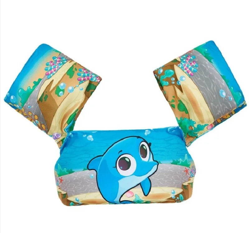 Kids Swim Vest with Arm Floats Adjustable Design