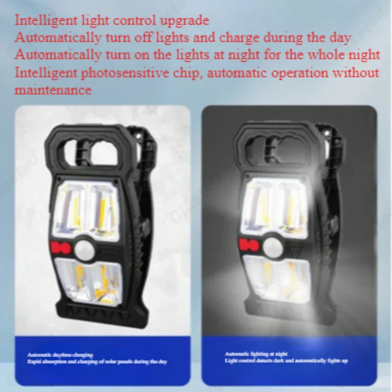 Outdoor Waterproof Solar Powered LED Lamp