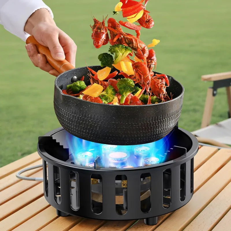 Compact Portable Gas Camping Stove with Auto Ignition