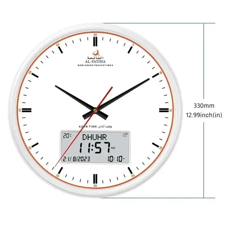 Islamic Digital Prayer Clock with Auto Azan Adjustment