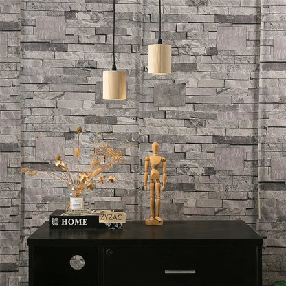 Rustic Wood Pendant Lamp