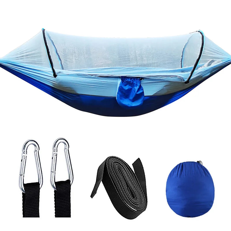 Portable Garden Hammock with Bug Net