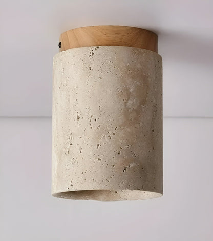 Elegant Natural Stone LED Ceiling Light