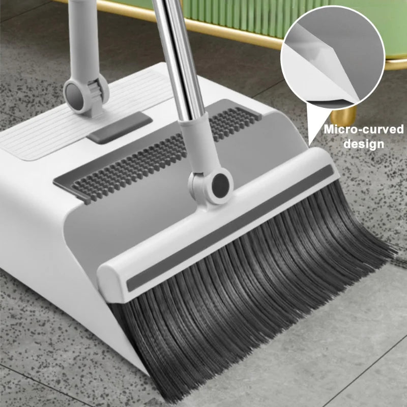 Practical 3-in-1 Broom Set with Long Handle