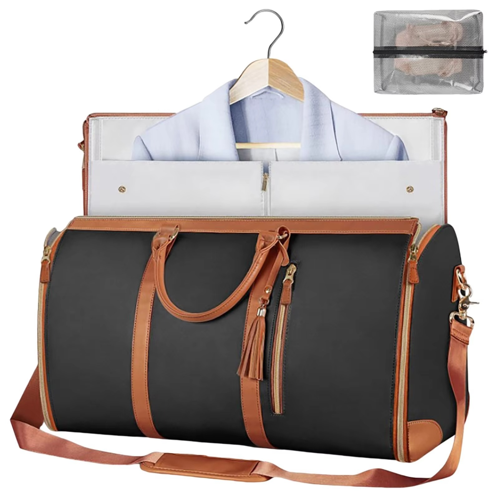 Spacious Folding Ladies Travel Bag with Suit Organizer - Cofik