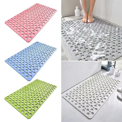 Soft Grip Non-Slip Shower Mat with Suction Cups