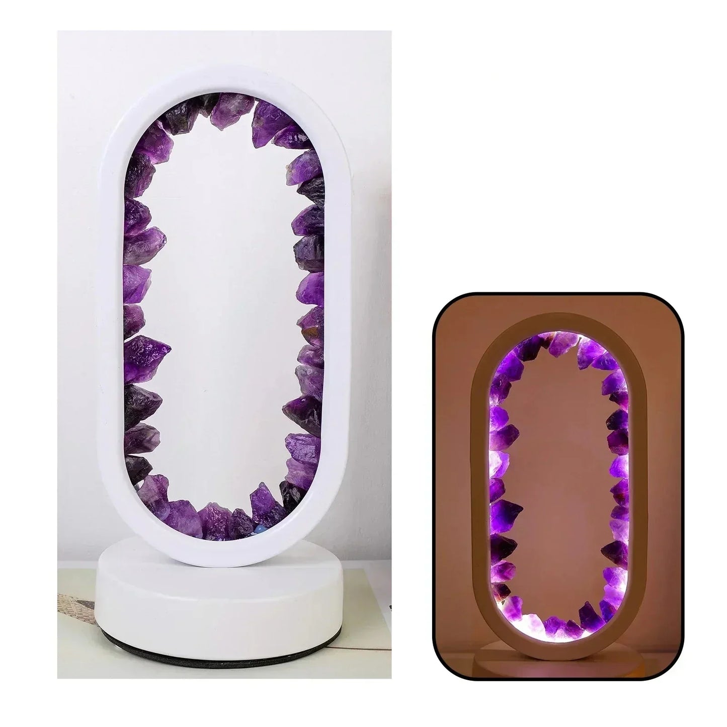 Purple Gemstone Table Lamp