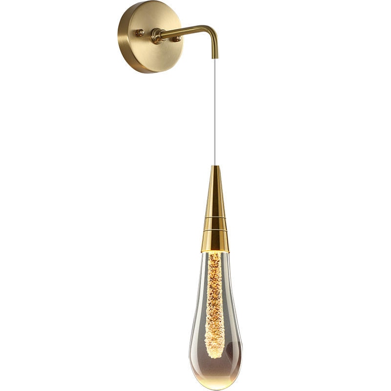Elegant Glass Panel Wall Lamp