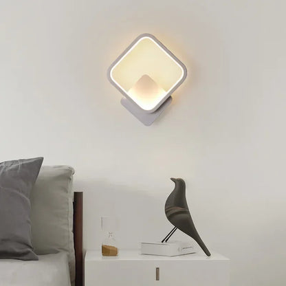 Simple LED Wall Light | Round Square Sconce