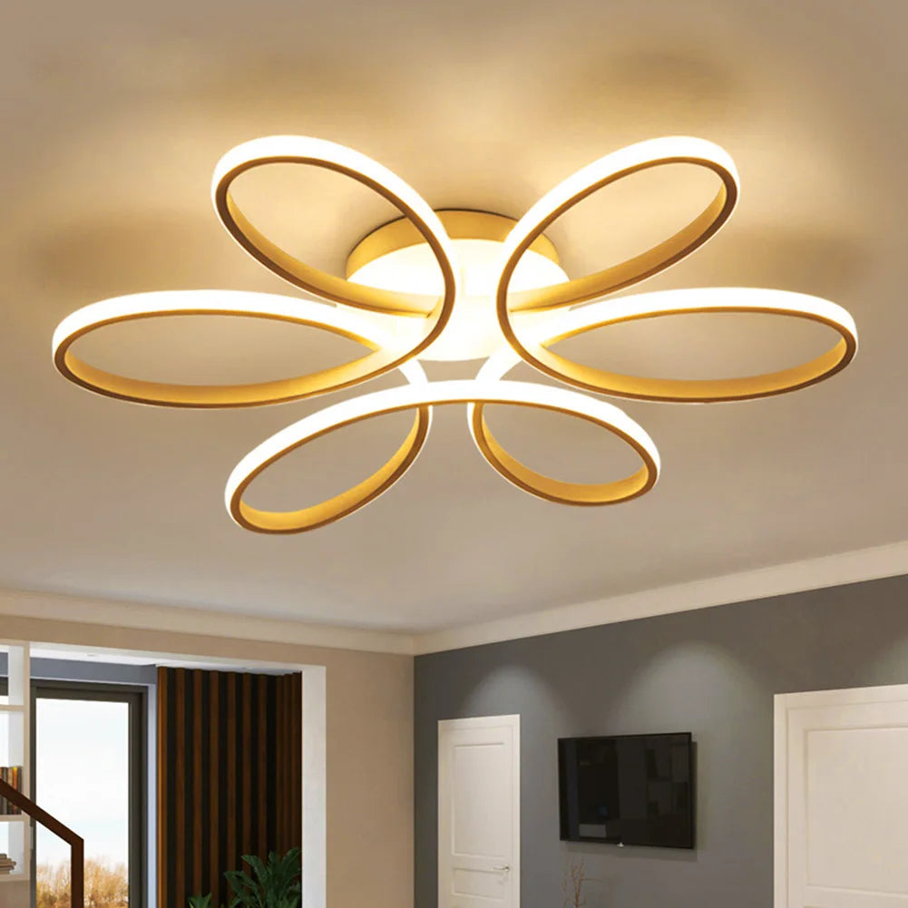 Stylish LED Floral Ceiling Light Fixtures