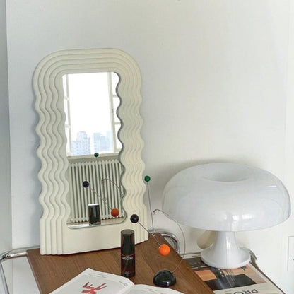 Vintage Wave Resistant Wall Mirror