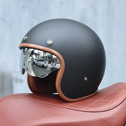 Classic Open Face Motorcycle Helmet - Valor
