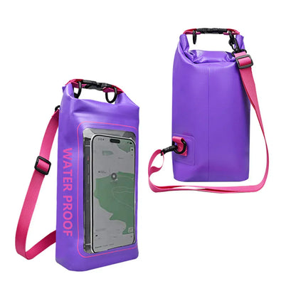 Waterproof Dry Sack 2L with Phone Window for Swimming - Cofik