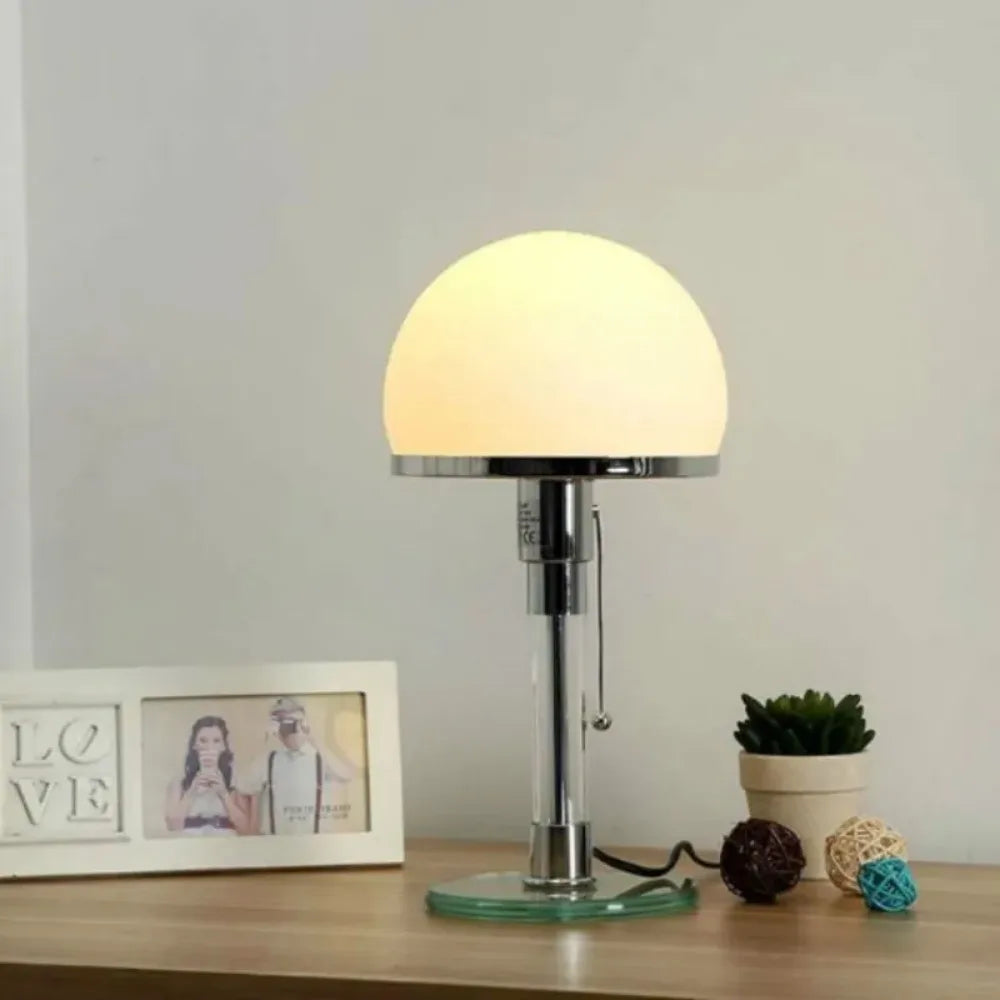 Sleek Contemporary Glass Desk Lamp for Home