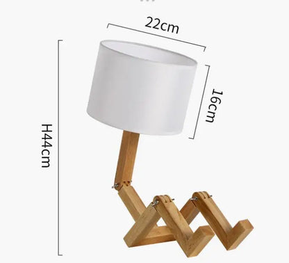 Fun Wooden Desk Lamp