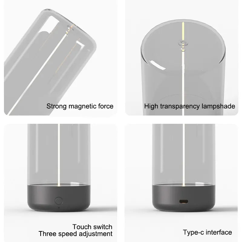 Bright Portable LED Magnetic Table Lamp