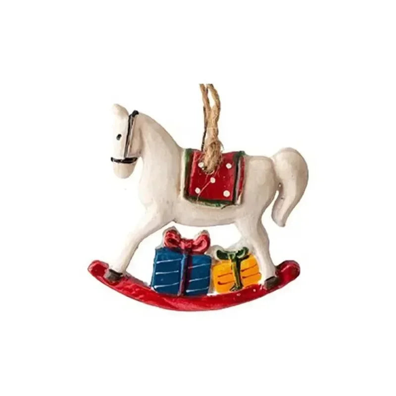 Traditional Holiday Stockings with Moose Pattern
