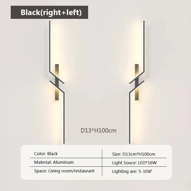 Slim LED Wall Light - Adjustable Dimmable Lamp