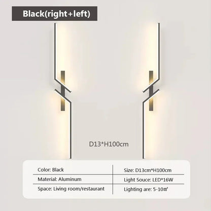 Slim LED Wall Light - Adjustable Dimmable Lamp