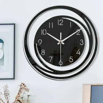Simple Black Wall Clock – Minimalist Home Decor