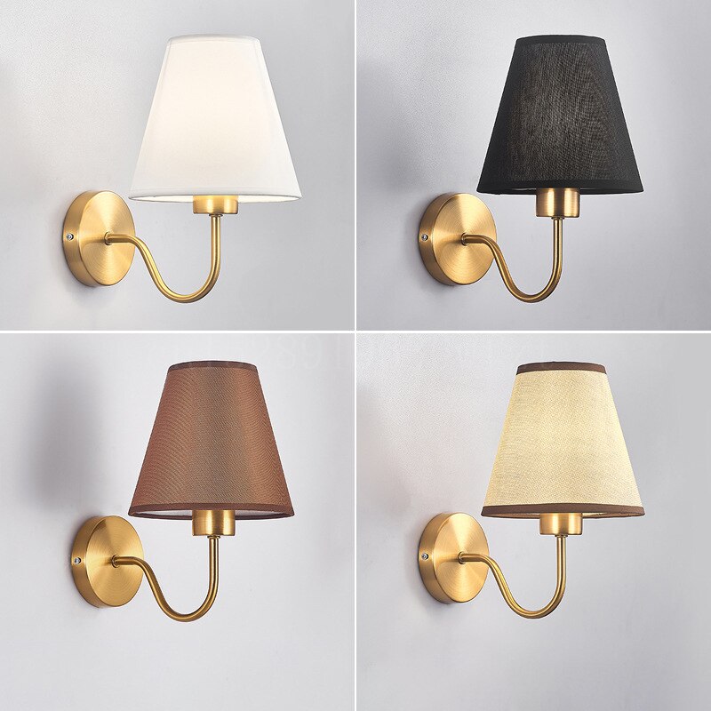 Country Style Textile Wall Light