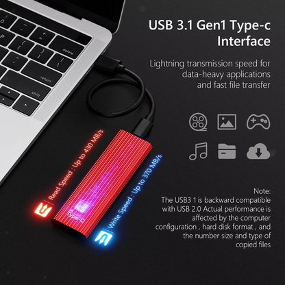 Fast Portable USB SSD External Storage Drive - Cofik