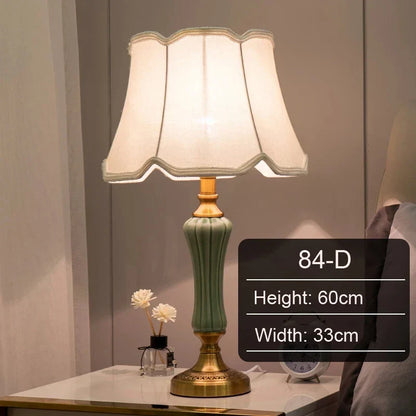 Simple Ceramic Bedside Table Lamp