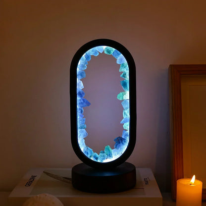 Purple Gemstone Table Lamp
