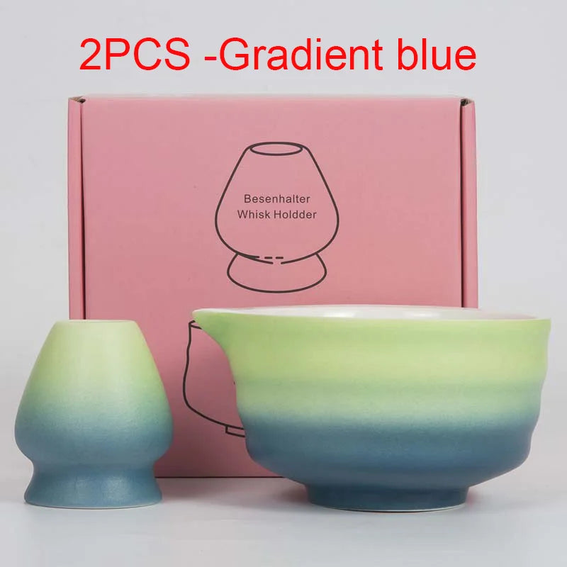 Premium Green Tea Starter Kit Bamboo Ceramic Set