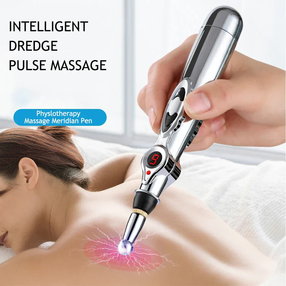 Professional Acupuncture Massage Pen - 5 Interchangeable Heads - Cofik