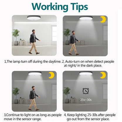 Bright Automatic Motion Sensor Ceiling Light