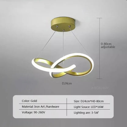 Contemporary Silver Pendant Light