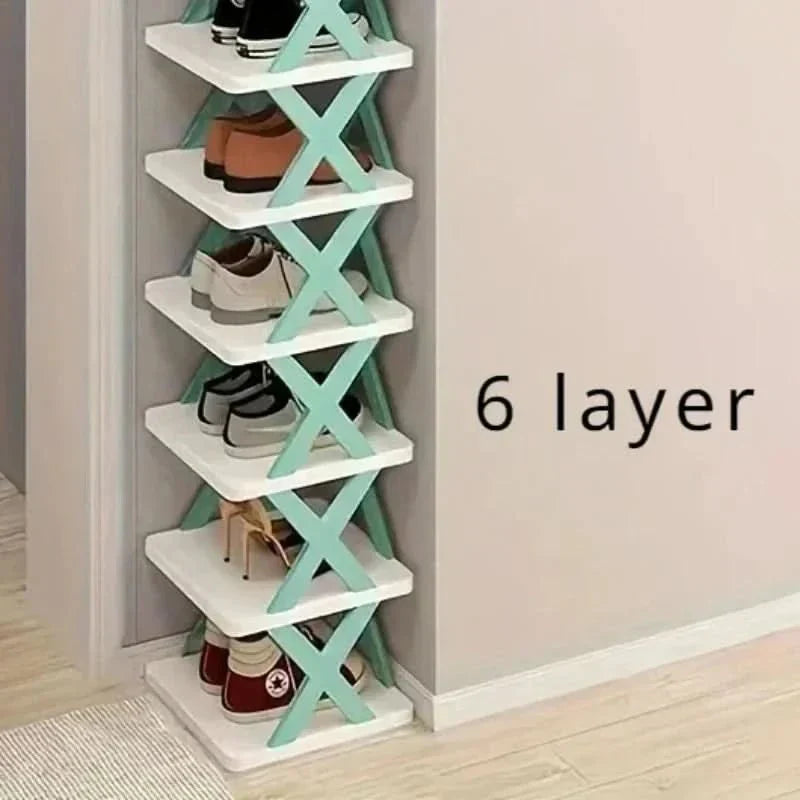 Space Saving Stackable Shoe Rack Cabinet