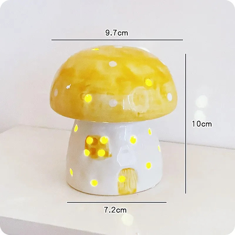 Whimsical Fungi Ceramic Table Lamp - Cofik