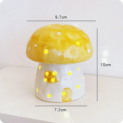 Whimsical Fungi Ceramic Table Lamp - Cofik