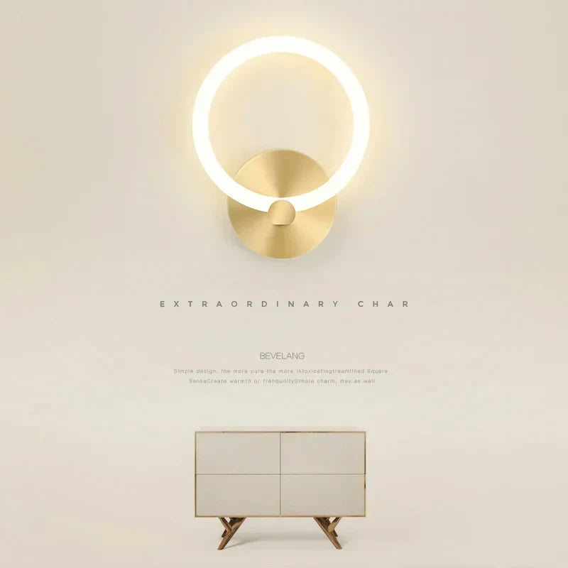 Contemporary LED Wall Light – Simple Circular Lamp Fixture - Cofik