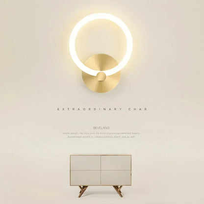 Contemporary LED Wall Light – Simple Circular Lamp Fixture - Cofik